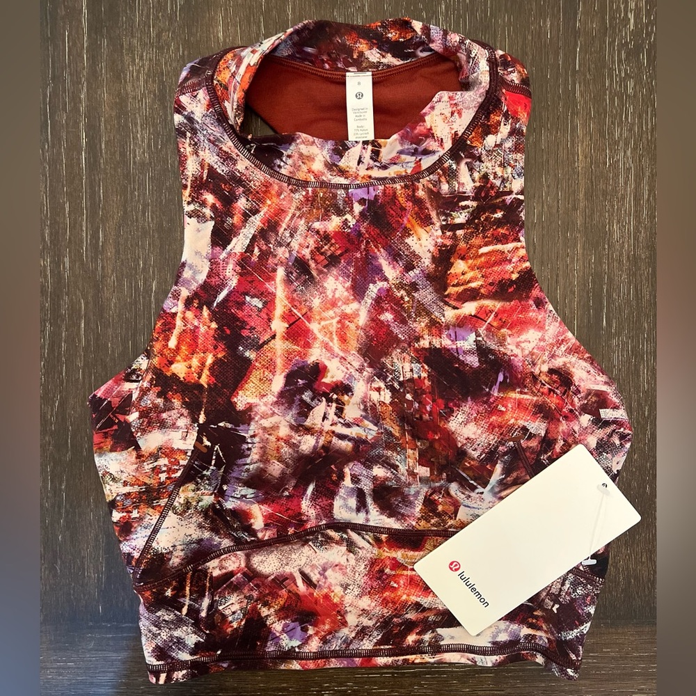 Lululemon Everlux and Mesh Cropped Tank